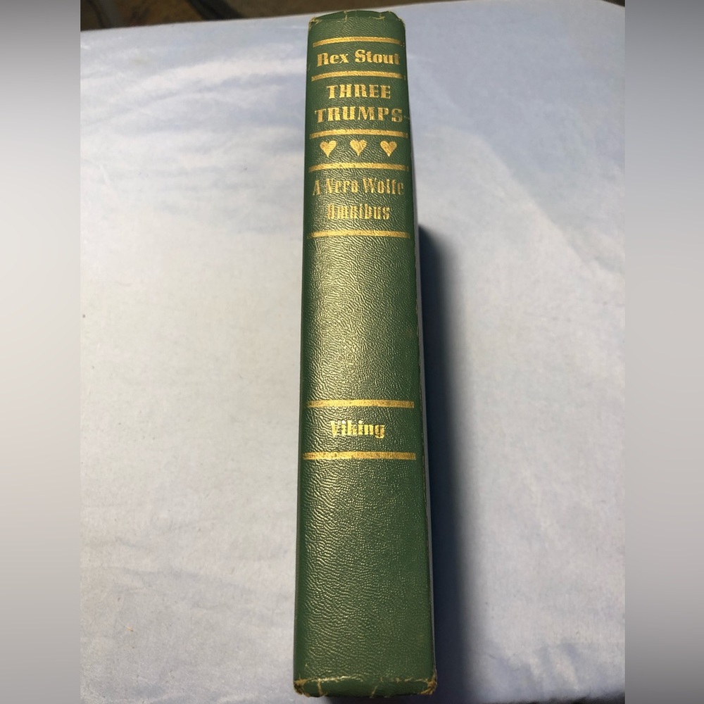 “Three Trumps a Nero Wolfe Omnibus" by Rex Stout
First published in 1973.